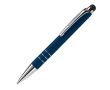Petit stylo en aluminium de couleurs vives avec pointeur noir couleur bleu foncé