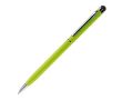 Stylo fin en métal de couleurs vives avec pointeur noir couleur vert lime