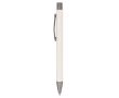 Stylo à bouton-poussoir en papier durable de plusieurs couleurs couleur blanc