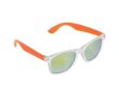 Lunettes de soleil néon avec montures effet glacé protection UV400 couleur orange transparent