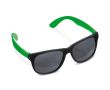 Lunettes de soleil néon avec montures noires protection UV400 couleur vert