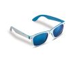 Lunettes de soleil bicolores avec montures colorées protection UV400 couleur blanc/bleu
