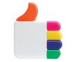 Marqueur en forme de like avec 5 couleurs de stylo disponibles couleur blanc
