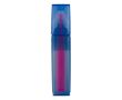 Marqueur en RPET bleu transparent avec encres de différentes couleurs couleur fuchsia fluorescent