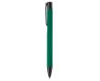 Stylo en aluminium avec revêtement en caoutchouc de plusieurs couleurs couleur vert foncé