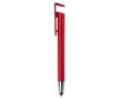 Stylo en plastique avec pointeur et support pour mobile à encre bleue couleur rouge