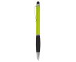 Stylo rotatif en plusieurs couleurs avec pointeur, encre bleue couleur vert lime