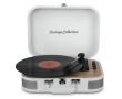Tourne-disque style vintage avec bluetooth, port AUX et port USB couleur blanc