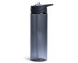 Bouteille en plastique sans BPA avec paille incluse 700ml couleur noir
