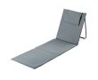Tapis de plage pliable avec dossier ajustable couleur gris