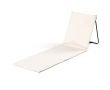Tapis de plage pliable avec dossier ajustable couleur beige