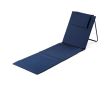 Tapis de plage pliable avec dossier ajustable couleur bleu
