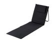 Tapis de plage pliable avec dossier ajustable couleur noir