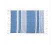 Serviette en coton organique type Hammam en plusieurs couleurs 50x70cm couleur bleu