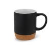 Tasse de couleurs avec détail en liège sur la base 250ml couleur noir