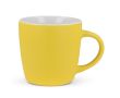 Tasse en céramique en plusieurs couleurs modernes 250ml couleur jaune