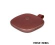 Enceinte portable de forme carrée résistante à l'eau Fresh 'n Rebel couleur acajou