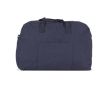 Sac de voyage en toile recyclée effet lavé et bandoulière ajustable couleur bleu foncé