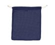 Sac réutilisable en coton pour fruits et légumes 25x30 cm couleur bleu foncé