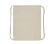 Sac à dos en coton avec cordons et certification OEKO-TEX 140 g/m2 couleur beige