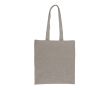 Sac en coton recyclé avec poignées résistantes et capacité de 5 kg couleur gris clair
