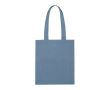 Sac en coton recyclé avec poignées résistantes et capacité de 5 kg couleur bleu