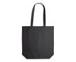 Sac en coton avec soufflet OEKO-TEX de couleurs 280 g/m2 couleur noir