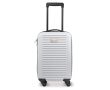 Valise cabine à 4 roues avec plaque métallique pour marquage couleur blanc