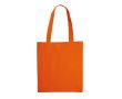Sac en coton OEKO-TEX de couleurs avec soufflet 140 g/m2 couleur orange