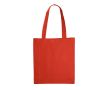 Sac en coton OEKO-TEX de couleurs avec soufflet 140 g/m2 couleur rouge