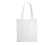 Sac en coton OEKO-TEX de couleurs avec soufflet 140 g/m2 couleur blanc