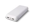 Batterie externe avec ports USB-A et port type C 16.000 mAh couleur blanc