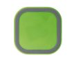 Chargeur sans fil carré dans différents coloris vibrants 5W couleur vert lime
