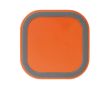 Chargeur sans fil carré dans différents coloris vibrants 5W couleur orange