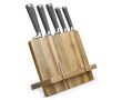 Support en bois d'acacia pour couteaux et tablette ou portable couleur bois