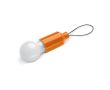 Lampe avec 1 LED avec poignée pour accrocher à un porte-clés ou un sac couleur orange