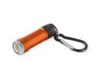Lampe en aluminium avec mousqueton pour accrocher partout couleur orange