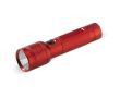 Lampe compacte en aluminium avec lumières LED et piles incluses couleur rouge