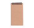 Bloc-notes écologiques avec couverture biodégradable à graines couleur marron clair