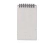 Bloc-notes écologiques avec couverture biodégradable à graines couleur blanc
