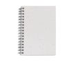 Cahier papier recyclé avec couverture à graines et pages quadrillées couleur blanc