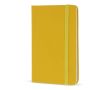 Carnet en PU de plusieurs couleurs vives avec pages lignées FSC A6 couleur jaune