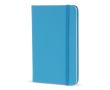 Carnet en PU de plusieurs couleurs vives avec pages lignées FSC A6 couleur bleu ciel