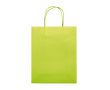 Sac moyen en papier kraft coloré pour cadeau 120 g/m2 couleur vert lime