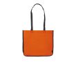 Sac en non-tissé laminé coloré avec côtés blancs couleur orange