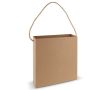 Sac en carton carré avec anse longue en jute fabrication UE couleur marron