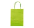 Petit sac en papier kraft coloré pour cadeau 120 g/m2 couleur vert lime