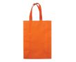 Grand sac non-tissé laminé mat avec poignées assorties 105 g/m2 couleur orange