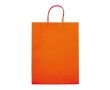 Grand sac en papier kraft coloré pour cadeau 120 g/m2 couleur orange