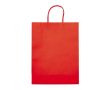Grand sac en papier kraft coloré pour cadeau 120 g/m2 couleur rouge